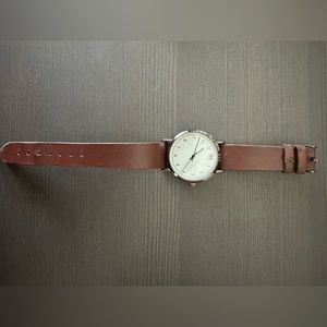 Brown leather band with elephant face